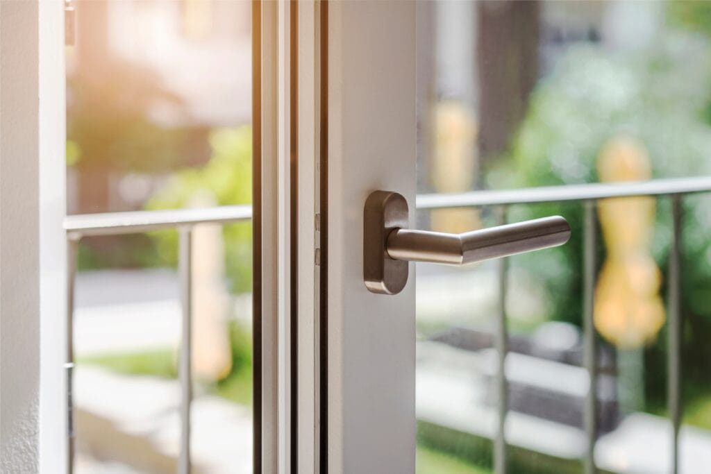 window,frame,open,closeup,view.,pvc,window,frame,detail.,double